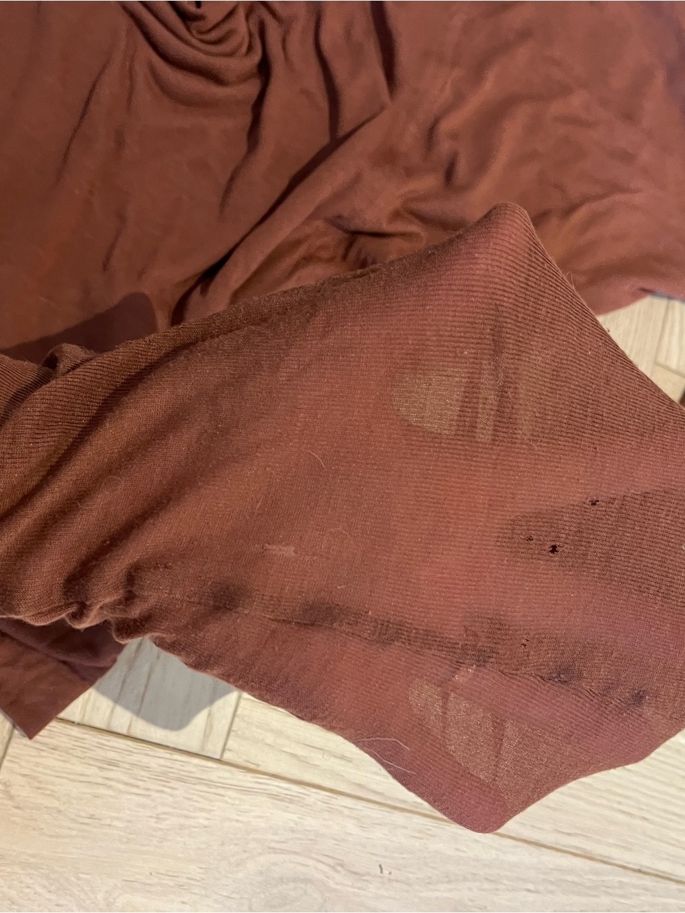 Rick Owen’s Lillies Brown Cowl Neck Long Sleeve top - Picture 12 of 13